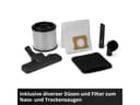 Einhell Water and dust vacuum cleaner TC-VC 3080 SACL (1150 W, capacity 220 mbar, tank 30 l, filtration class L, HEPA filter, filter cleaning, servo socket, with accessories) - 5