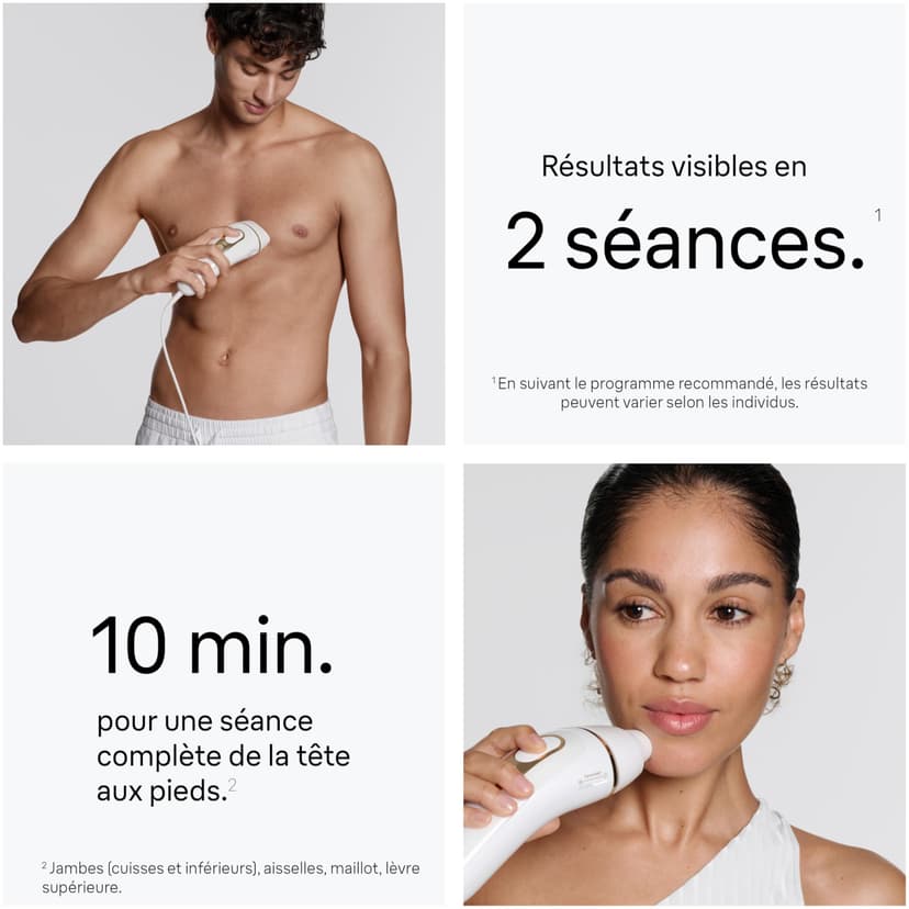 Braun Lumiere Pulsee Smart Silk·Expert Pro 5 Home Laser Alternative, Semi-Definitive Hair Reduction, with Pouch, Gillette Venus Women's Shaver, 3 Heads, PL5311 - 3