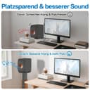 Paire de Supports d'enceintes réglables en Hauteur pour KEF LS50 Meta - Socle de Sol renforcé Finition Bois pour KEF LS50 Meta et LS50 Wireless II - Capacité de Charge : 22,7 kg (50 lbs) - 6