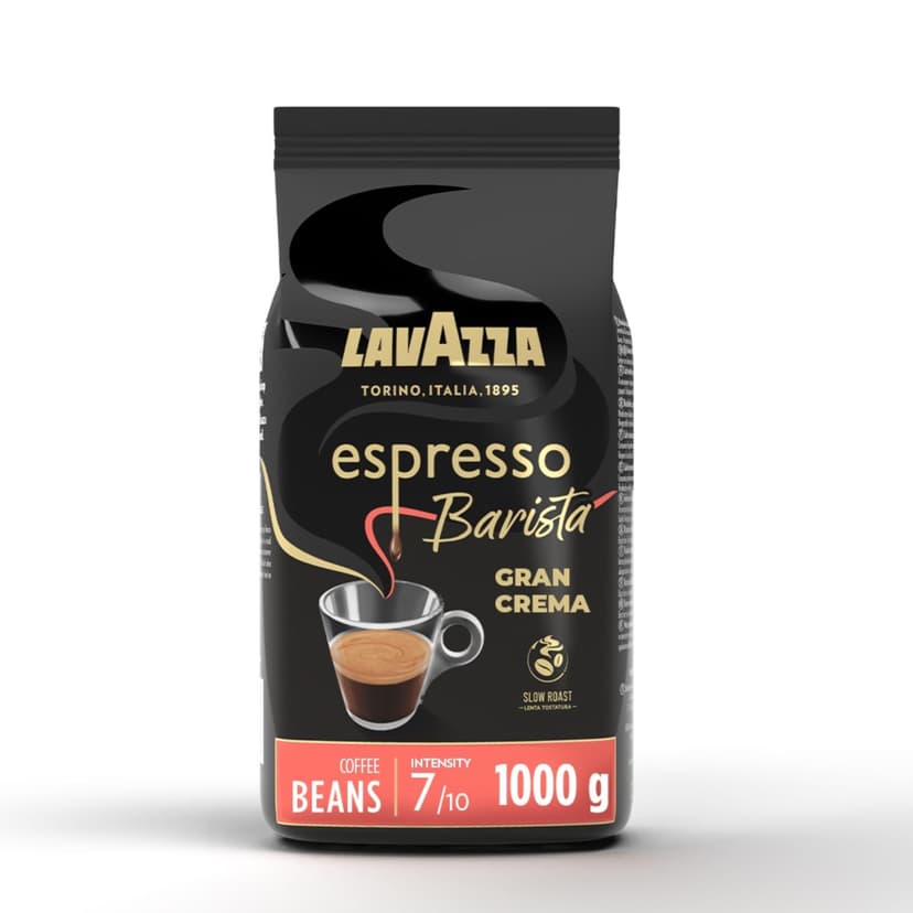 Lavazza Barista Gran Crema, Arabica And Robusta Drum Roast Coffee Beans, Pack Of 1kg - 1