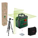 Bosch cross line laser AdvancedLevel 360 with premium tripod (3 laser lines incl. 360° for alignment throughout the entire room, in E-Commerce cardboard box) - 1