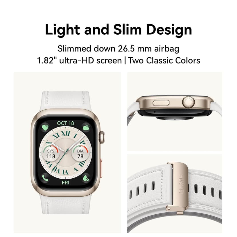 HUAWEI WATCH D2, Smartwatch for men women Ambulatory Blood Pressure Monitoring, ECG, Sleep Breathing Awareness, Medically Certified, SpO2, iOS& Android, up to 6 Days Battery Life, Bluetooth Calling - 5