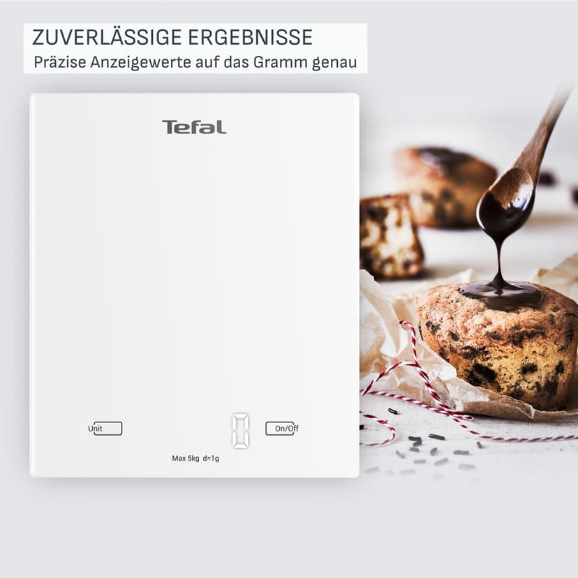 Tefal Essential Kitchen Scale, 5kg Capacity, Metric and Imperial Units, BC5504V0 - 7