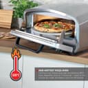 Unold Enzo 500°C Pizza Oven 68916 - Indoor and Outdoor IPX4 - Electric Neapolitan Pizza Maker - Up To 12" with 33cm Rotating Pizza Stone - Adjustable Timer - Includes Pizza Peel - 2100W -240V - 2