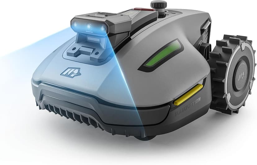 MAMMOTION YUKA Mini 2500 Robot Lawn Mower, Up to 500m2, Zero Signal Loss, No RTK, AI Image Processing Three Cameras Robot Lawn Mower, Auto Multi-Zone Mapping, DropMow - 1