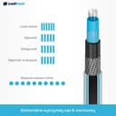 Cellfast Garden Hose MULTIFLEX PRO, Heavy Duty 6-Layer, ATS2 Tricot Braid, UV and Algae Resistant, Free of Heavy Metals, Velvet Technology, 35 Bar, -20/+65°С Temp. 3/4", 30m - 2