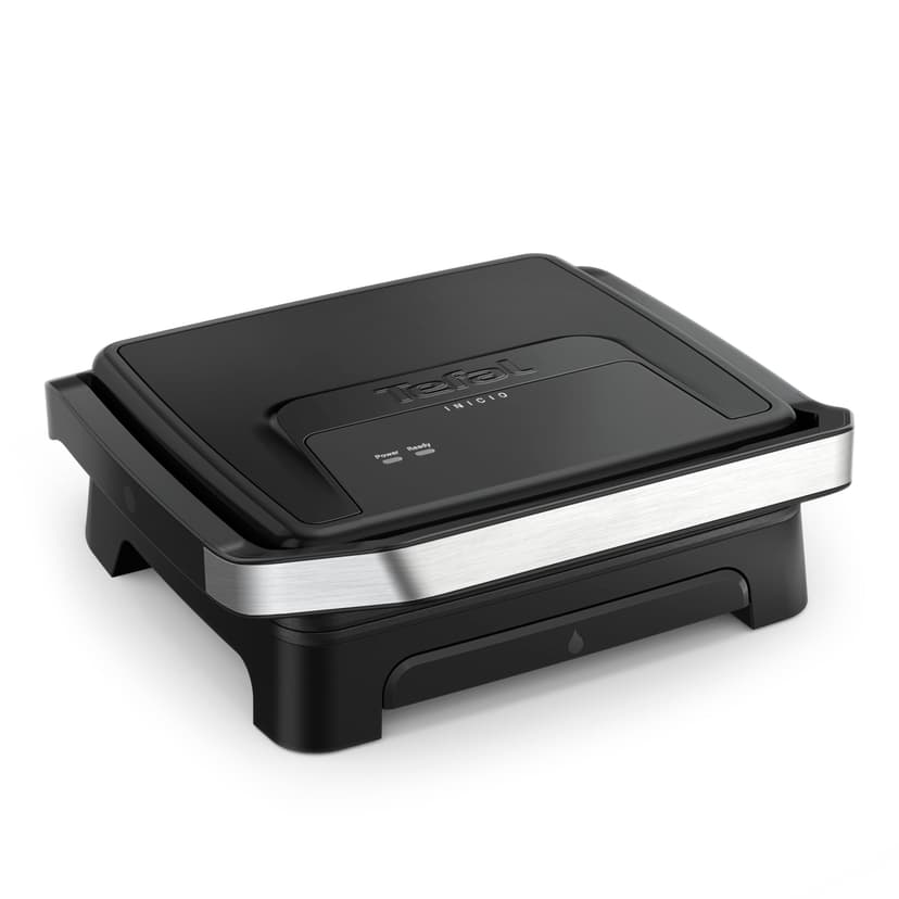 Tefal Inicio, Gril et machine à panini, Chauffe rapide: 2000W, Plaques de cuisson antiadhésives, Grande surface de cuisson, Noir, Inicio, GC271810 - 1