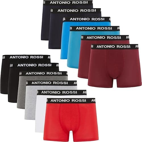 ANTONIO ROSSI (lot de 12) boxers ajustés pour hommes - Bo…