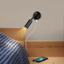 ERWEY 2pcs Lampes de Lecture LED 12V pour camping-car avec col de cygne flexible et port de charge USB 3000K blanc chaud DC 10-30V éclairage intérieur pour bateau caravane yacht, noir - 4