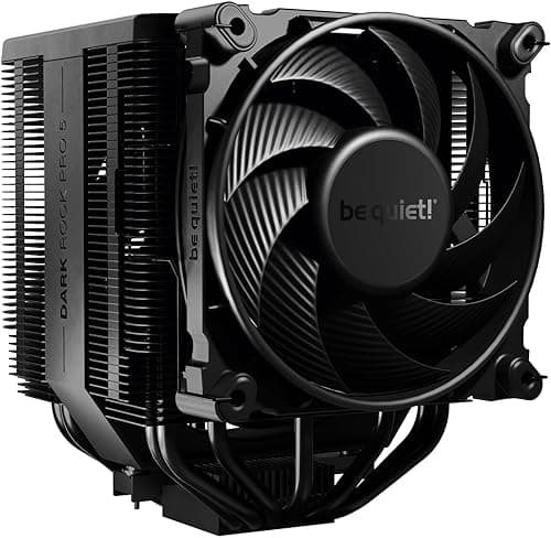 be quiet! Dark Rock Pro 5 ventirad radiateur, 7 caloducs haute performance, 2 ventilateurs Silent Wings PWM, un sélecteur de Vitesse, excellente compatibilité avec les refroidisseurs RAM et VRM, BK036