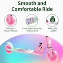 BELEEV Trottinette pour Enfants de 3 à 12 Ans avec Roues Lumineuses, Tige et Plateau, Trottinette Pliable à 2 Roues pour Filles et garçons, 3 hauteurs réglables, Plateau antidérapant, Trottinette - 5
