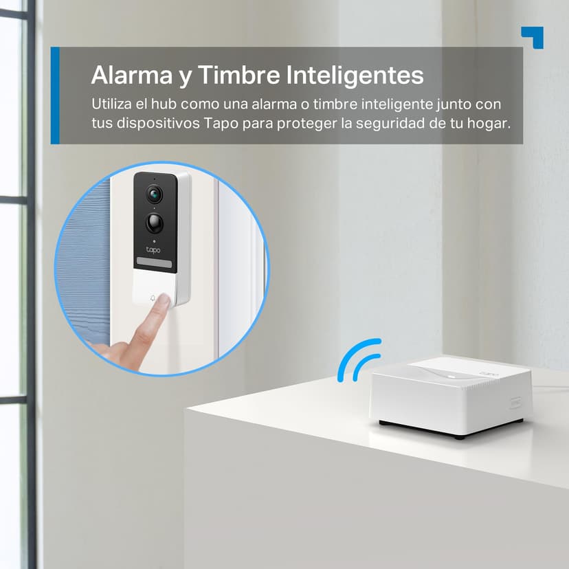 TP-Link Tapo H200 Smart IoT Hub, up to 64 switches & sensors or buttons + 4 battery cameras or doorbells, not compatible with Tapo camera models with power cable, Kasa thermostat KE100 - 6