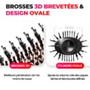 TYMO Hair Dryer Brush Blow Dryer Brush in One, 4 in 1 Ionic Hairdryer and Styler Volumizer with Oval Titanium Barrel, Hot Air Straightener for Smooth Frizz-Free Blowout, Gold - 4