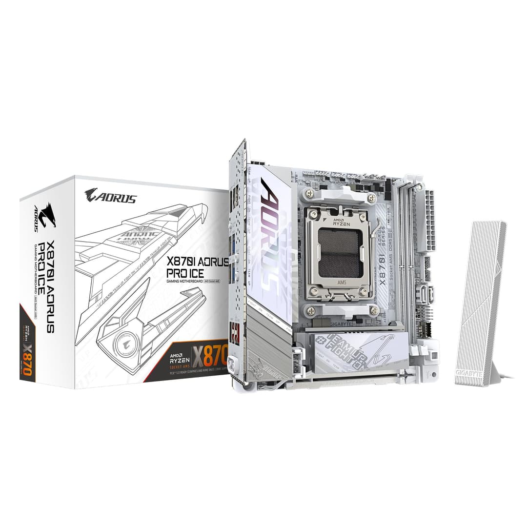 GIGABYTE X870I AORUS Pro Ice Carte mère - Compatible avec…