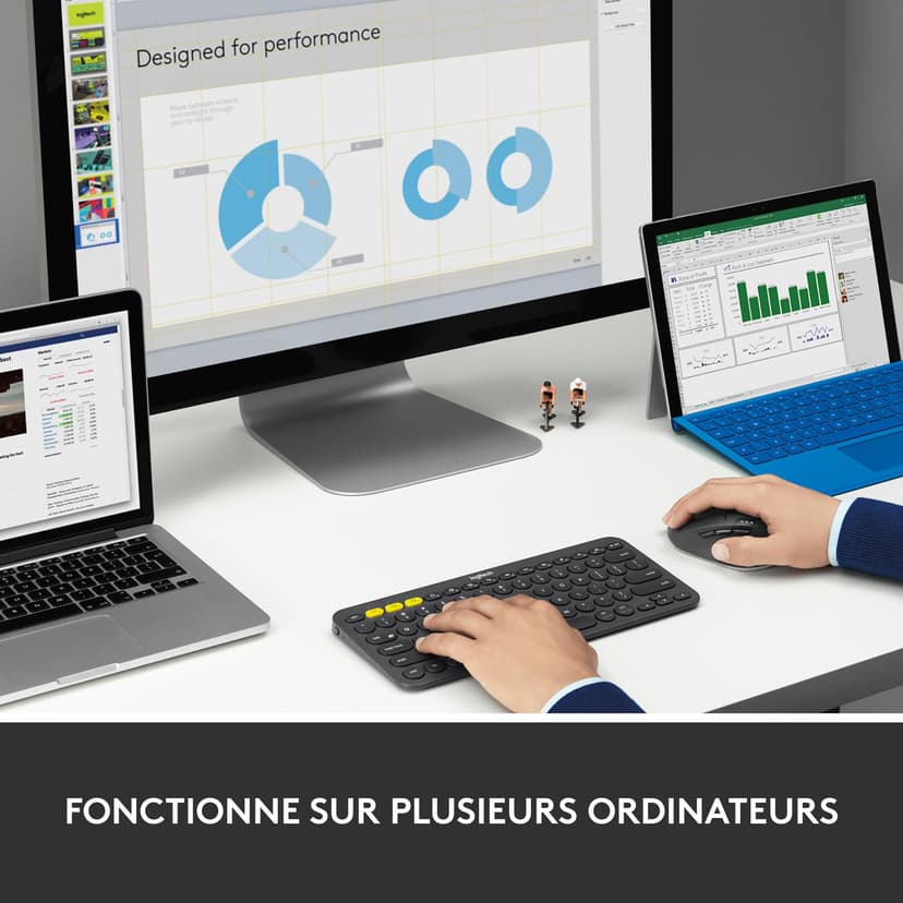 Logitech M720 Triathlon, Souris sans Fil, Multi-Dispositifs, Bluetooth et 2,4 GHz avec Récepteur USB Unifying, 1000 PPP, 8 Boutons, Batterie Longue Durée 24 Mois, Portable/PC/Mac/iPad OS - Noir - 6