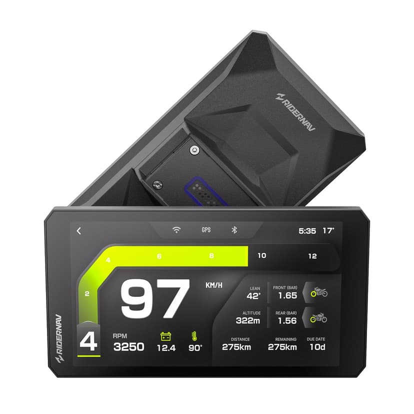 RiderNav R7M 7" Wireless Motorcycle CarPlay & Android Auto for BMW Motorcycles - Native Wonder Wheel & Action Camera Control (GoPro/Insta360)| TPMS/RPM| OTA Updates|1200-Nit IP69K GPS | Nav Prep 5/6 - 9