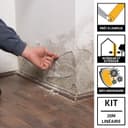 SIKA - Kit Traitement contre les Remontées Capillaires/Remontées d'Humidité dans les Murs - SikaMur InjectoCream 100, Blanc - Intérieur et Extérieur - Anti-moisissures - 20m linéaire - 3