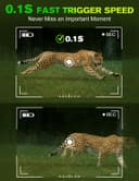 Hunting Camera, 60MP 4K HD Infrared Night Hunting Camera with 850nm IR LED, 120° Wide Angle, Photographic Trap with 32GB Card, for Animal Watching and Security Surveillance - 5