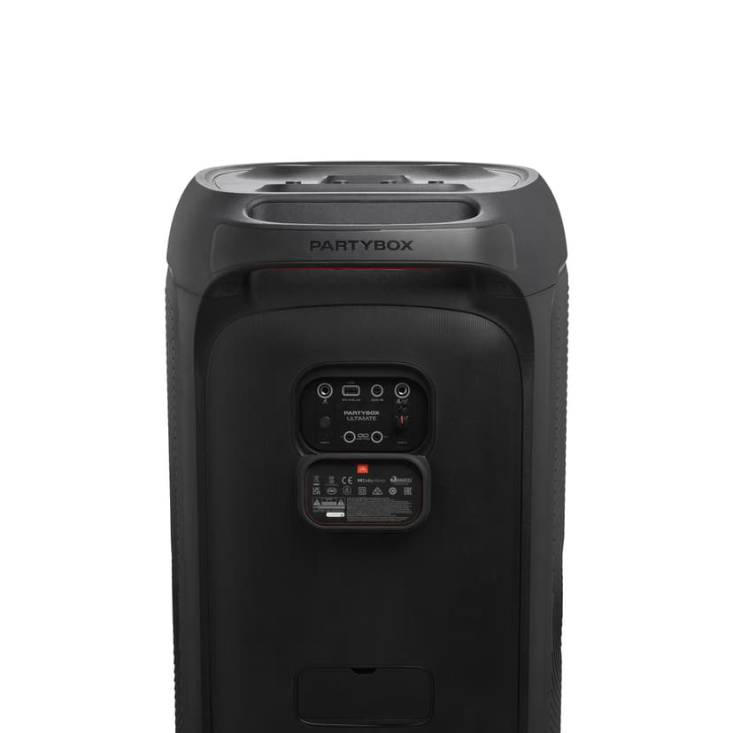 JBL PartyBox Ultimate, puissante enceinte Bluetooth sans fil, connectivité WiFi, basses puissantes, JBL Pro Sound, éclairage dynamique intégré et transportable sur roues - 6