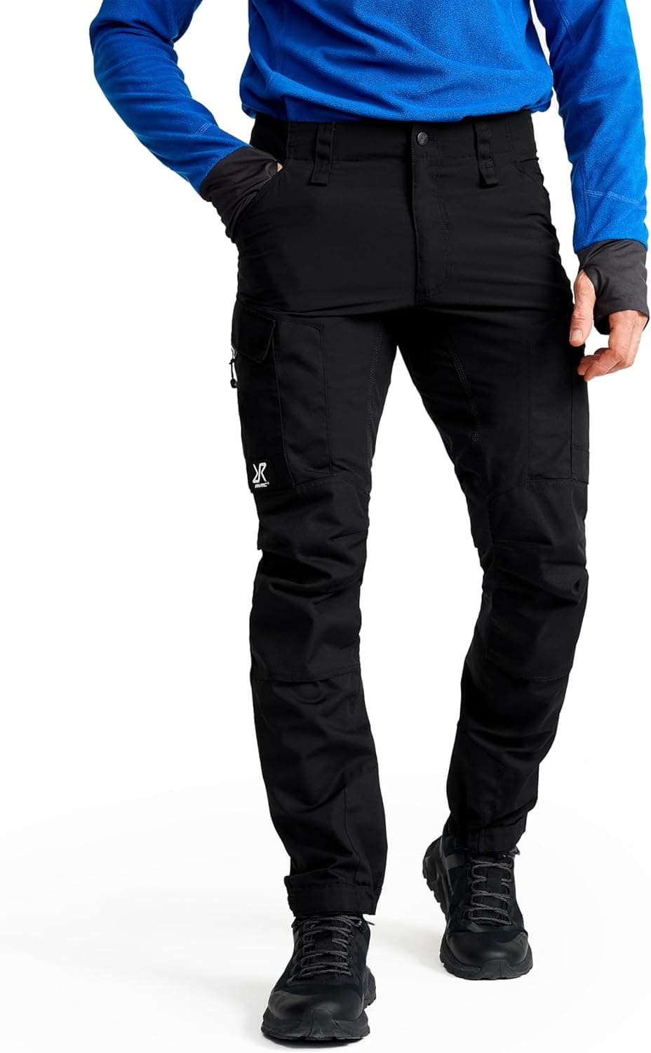 RevolutionRace Men's RVRC GP Trousers, Durable Trousers for Hiking, Walking, Exploring and All Other Outdoor Activities, Black, L