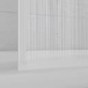 MARWELL Moon Folding Bath Screen - 3-Piece, White Aluminium Frame, Plastic, 120 x 130 x 5 cm - Shower Enclosure for Bathtub - 4