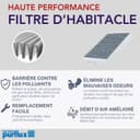 PURFLUX Filtre d'habitacle AHC428-2 Filtre à charbon actif Hauteur: 32 Largeur: 115 Longueur: 233 Compatible avec BMW X1 F48 1 3/5 portes F40 2 Gran Tourer F46 2 Active Tourer F45 X2 F39 i3 I01 - 4