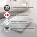 TEMPUR Ombracio Sleeping Pillow, Ergonomic Butterfly Shape Belly Sleeper Pillow, Medium Firm Lying Feel, 60 x 50 x 10 cm - 5