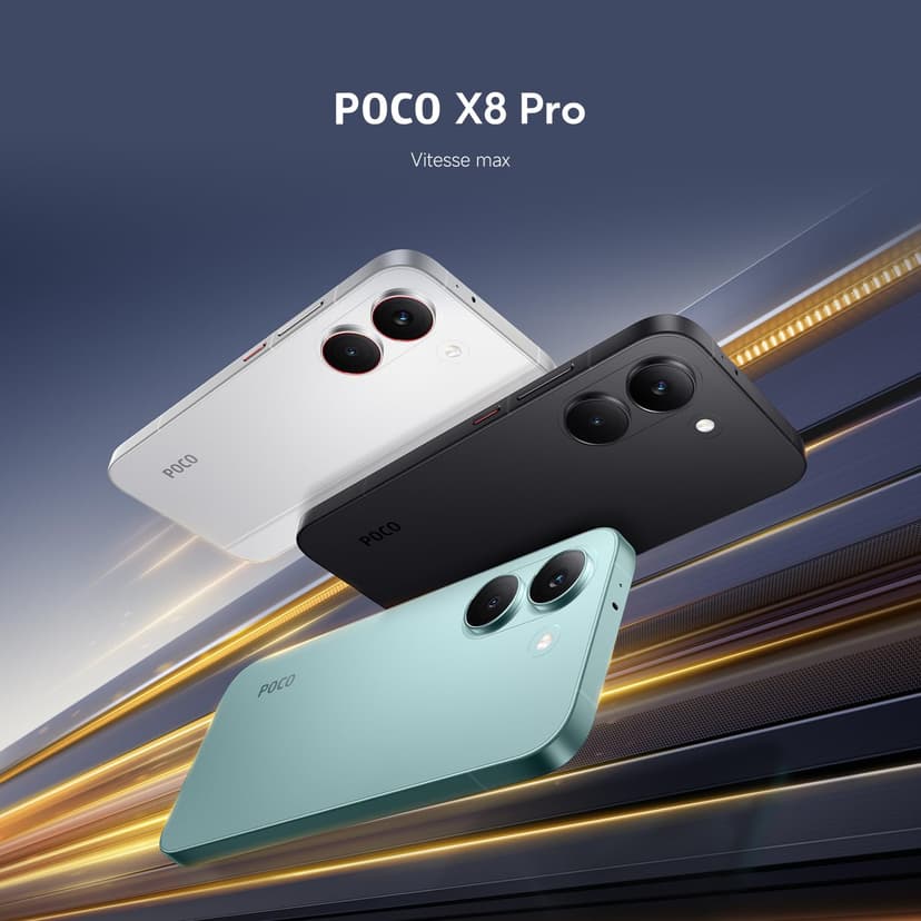 POCO X8 Pro, Smartphone 8+256 GB, Flagship Dimensity 8500-Ultra, 6500mAh (typ) battery, ultra-bright AMOLED display, 50MP Sony IMX882 with OIS, Black, 1 year extra warranty, Charger Not Included - 7