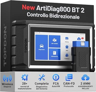 TOPDON ArtiDiag800 BT 2, Bluetooth Outil de Diagnostic To…