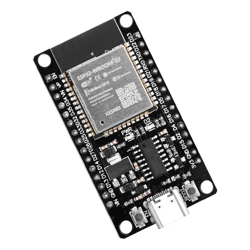 2 pieces ESP32 USB C with CH340 chip ESP32 NodeMCU ESP32 WROOM 32 development board ESP-WROOM-32, 2.4 GHz WiFi + Bluetooth microcontroller - 8