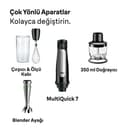 Braun Minipimer 7025 – Hand Blender, 1000 W (3 Accessories, Mini Chopper 350 ml, Rods, Measuring Cup 600 ml), Automatic Speed, Active Blade Technology) - 6