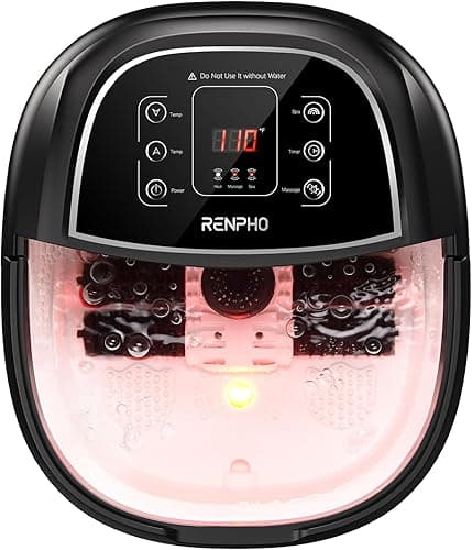Bain de Pieds Hydromasseur RENPHO avec Chauffage Rapide, …