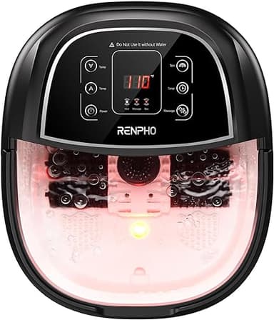 Bain de Pieds Hydromasseur RENPHO avec Chauffage Rapide, …