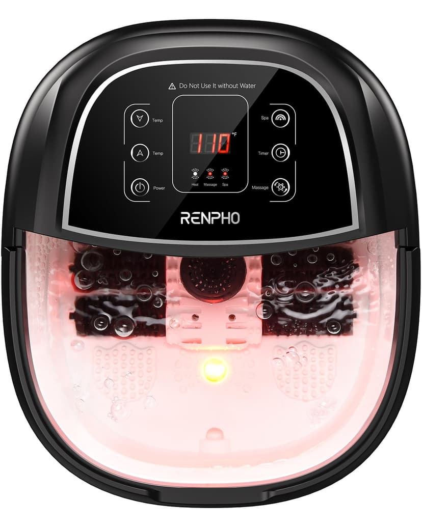 Bain de Pieds Hydromasseur RENPHO avec Chauffage Rapide, … - 1