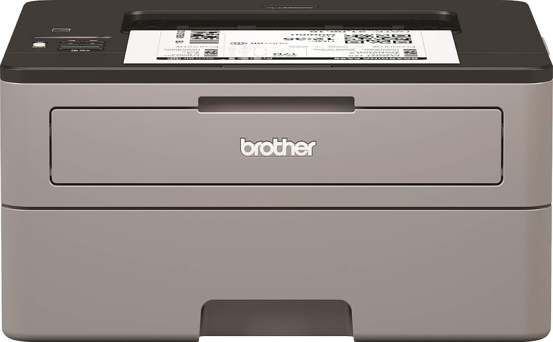 Brother HL-L2350DW Mono Laser Printer - Single Function, Wireless/USB 2.0, 2 Sided Printing, 30PPM, A4 Printer, Small Office/Home Office Printer, Light Grey/Black