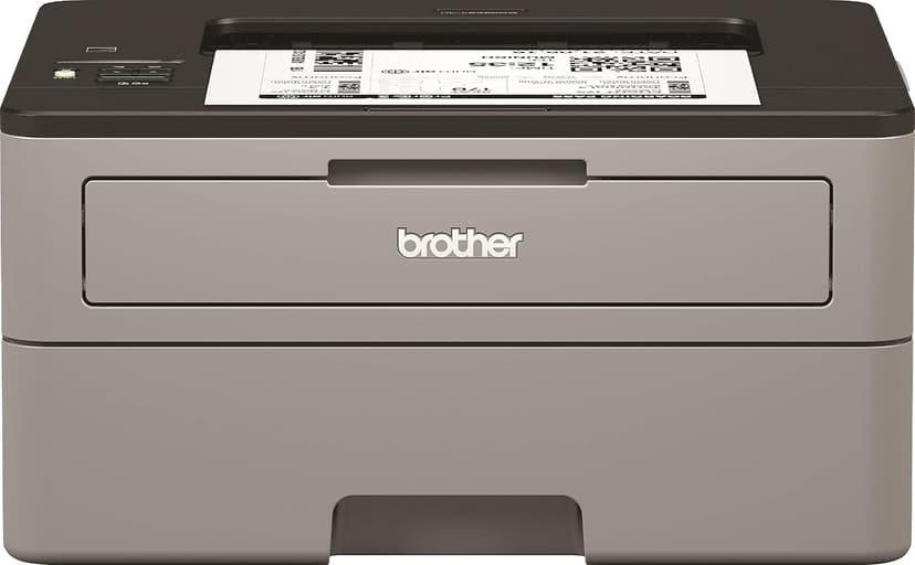 Brother HL-L2350DW Mono Laser Printer - Single Function, Wireless/USB 2.0, 2 Sided Printing, 30PPM, A4 Printer, Small Office/Home Office Printer, Light Grey/Black - 1
