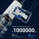 CECIPA Faucet kitchen black 360° rotatable, high pressure kitchen faucet black, mixer tap kitchen with high arc, single lever tap, sink fitting stainless steel, G3/8 connection fixture - 4