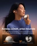 Baseus Inspire XC1 Écouteurs Bluetooth sans Fil Open-Ear, Sound by Bose, Cloud-Confort, Dolby Audio | Hi-Res | Haut-Parleur Hybride 2 Voies | Tweeter Knowles BA, autonomie 40 h, IP66, AI-Clear Calls - 4