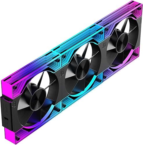 Jungle Leopard V3 Daisy Chain A-RGB Fan 120 mm, ARGB PWM PC Fan, RGB PC Case Fan, Forward/Reverse Flow Switchable