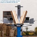Scheppach HL810 Vertical Log Splitter + Kindling Splitter Set| 8 Tonne Hydraulic Force | 3000W | Cast Iron Splitter | Safe & Portable Firewood Cutter - 7