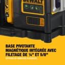 DEWALT - Laser en croix vert XR 12V 3x360°, avec 1x batterie 2Ah, DCE089D1G-QW - 9