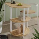 Vicco Table de Cuisine Freetown, Chêne doré/Blanc, 110x50cm avec étagères Ouvertes, Convient comme Table à Manger ou de Travail pour Petites Cuisines - 5