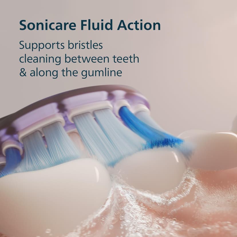 Philips Sonicare 7100 Electric Toothbrush, Sonic Toothbrush with App, 4 Brushing Modes and 3 Intensity Levels, Pressure Alert, EasyStart, SmarTimer, Navy Blue, Model HX7423/01 [New Technology] - 3