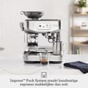 Sage - The Barista Touch Impress - Coffee Maker from Bean to Cup with Grinder, Milk Frother and Cold Brew Function - Almond Nougat - 2