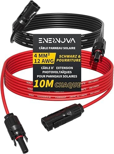 Câble Solaire 4mm²/6mm², Cable Panneau Solaire 1/2/3/5/8/…