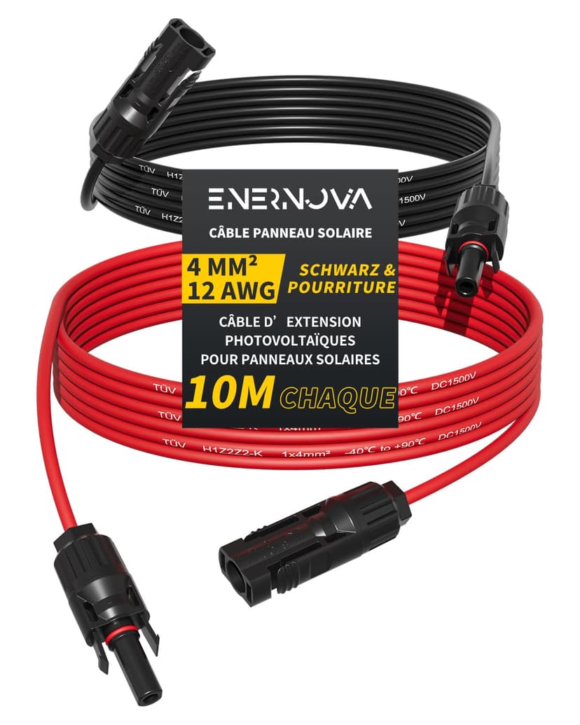 Câble Solaire 4mm²/6mm², Cable Panneau Solaire 1/2/3/5/8/… - 1