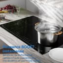 Hermitlux Induction Hob with 4 Recessed Burns, 77 cm, 7000 W, Flex Zone, 9 Power Levels, Booster Function, Timer, Child Lock - 6