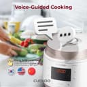 CUCKOO CMC-QSB501S Pressure Cooker, 304(18/10) Stainless Steel with Xwall Coated Inner Pot, Gold/White - 7