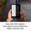 Amazon Kindle (newest gen) – Lightest and most compact Kindle with glare-free display, faster page turns, adjustable front light and long battery life – 16 GB – With Ads – Black - 2