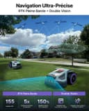 ANTHBOT M9 Robot Tondeuse sans Fil, NetRTK, 4G, 5000 mAh, Recommandé 1000 m², Maximum 1200 m², Pente de 24° (45%), Prend en Charge 2RTK Conçu pour Les Jardins Avant et Arrière - 5